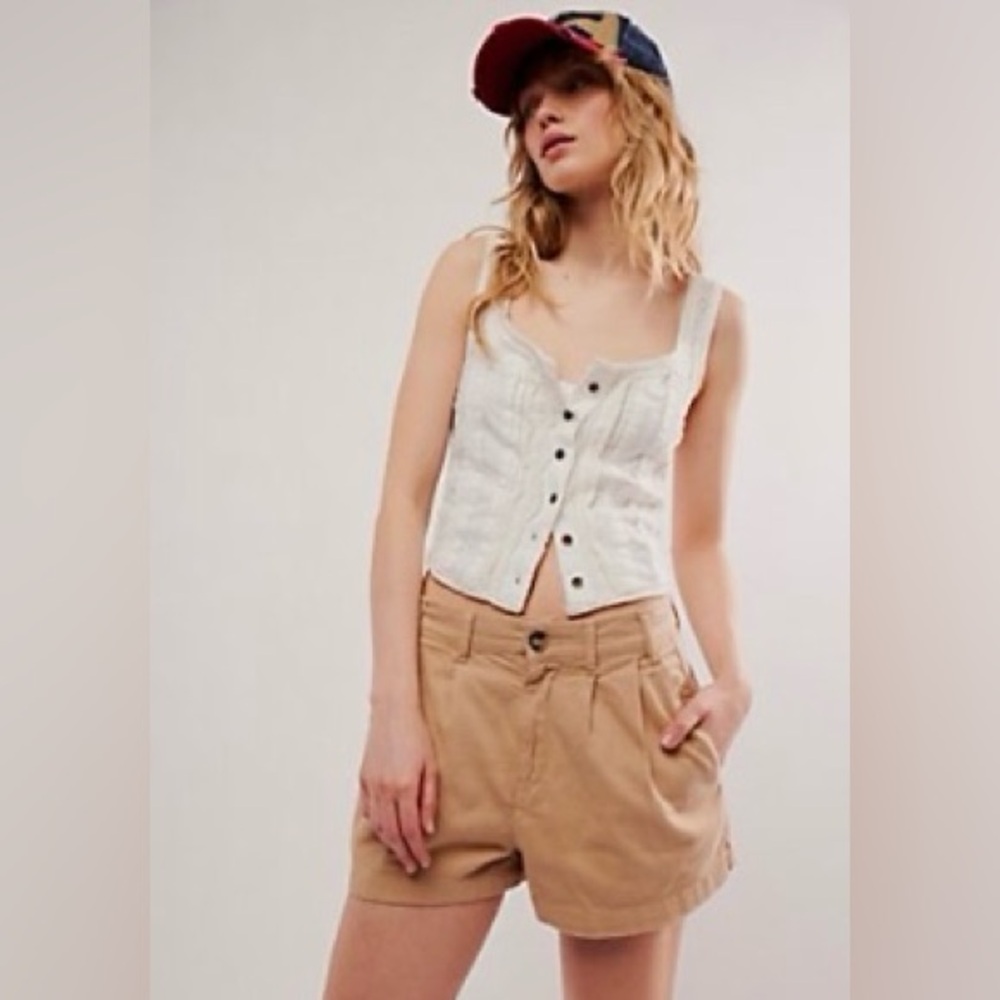 NWT-Free People Billie Chino Shorts-size 8